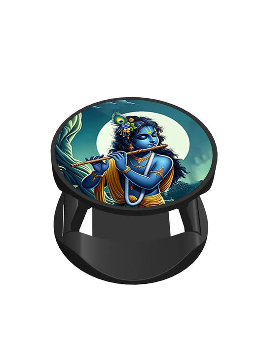 Krishna’s Divine Flute Printed Phone Grip Holder