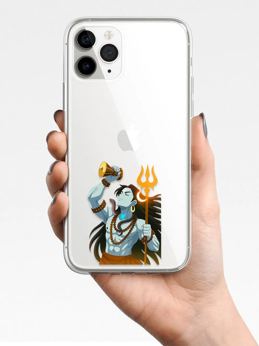 Car Rear-View Transparent Printed Mobile Case